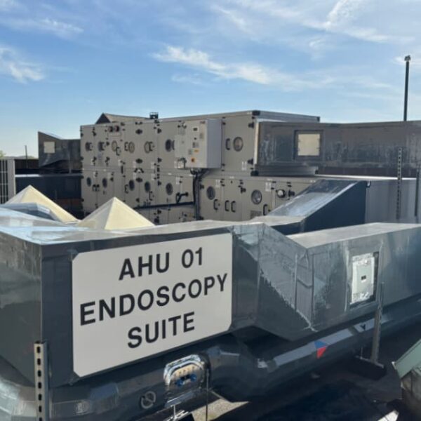 external units HTM 03-01 compliant HVAC installation at Fountain Medical Centre, Leeds